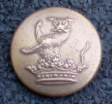 LION ? KING CROWN BRITISH ANTIQUE REVOLUTIONARY WAR 1812 UNIFORM BUTTON ARTIFACT