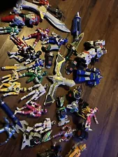 Vintage 1990s Lot Power Rangers Action Figures Toys Cartoons Movies Parts