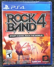 Harmonix ROCK BAND 4 PLAYSTATION 4 PS4 Game Only (Cellophane Seal Torn)