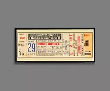 Elvis Presley 1957 Concert Ticket Stub Art Print Poster