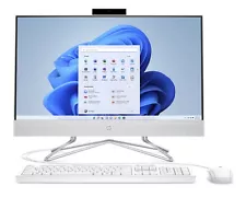 HP 2024 23.8" FHD All-in-One Desktop Intel i3 8GB RAM 256GB SSD Snow White - New