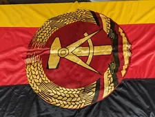 Vintage East German MADE DDR Flag 120CM X 300 CM MASSIVE FLAG