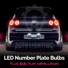 For VW Golf MK5 V TSI GTI TDI R32 LED 2003-2008 Number Plate Light Bulbs *SALE*