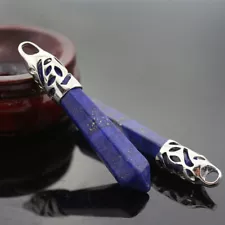 Hot Sale Natural Handamde Lapis Lazuli Gems Silver Necklace Pendants for Mother