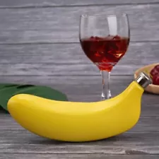 5oz Stainless Steel Banana Jug Banana Flask with Funnel Creative Wine Bottle