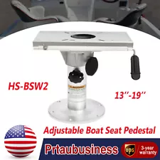 New ListingAdjustable Height Boat Seat Pedestal Boat Chair Base W/ Aluminum Slide Swivel