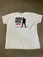 Bruno Mars white t shirt XL