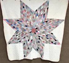 Sizzling Hot Summer Sale! c 1930s PA Lone Star QUILT Vintage Feedsacks