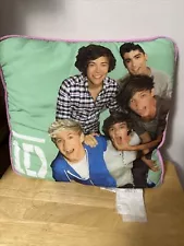 One Direction Pillow Harry Styles Niall Liam Zyan Louis 1D Pink Glitter Cushion