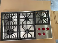 Wolf 36" 5 burner Stainless Steel gas cooktop