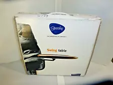 Ekornes Stressless Swing Table-- Teak Stain Right or Left Mount NEW