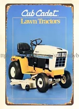 wall home tavern Cub Cadet Lawn Tractors garden Farm House metal tin sign