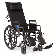 Everest Reclining Wheelchair - 22" x 18" Seat with Detachable Arm Rests