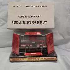 Code 3 1/64 Scale 12292 Sutphen Fire Engine KB Toy Fair