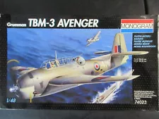 MONOGRAM GERMANY 1/48 GRUMMAN TBM-3 AVENGER #74023 vintage