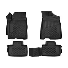 OMAC Floor Mats Liner for Toyota Venza 2013-2015 Black TPE All-Weather 4 Pcs (For: Toyota Venza)