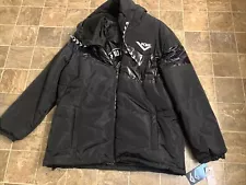 Rare Mens Pony City Wings Black New York Puffy Winter Coat Jacket New XXL 2XL