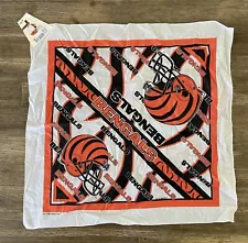 Vintage 1990s Cincinnati Bengals Bandana Football USA NFL NWT