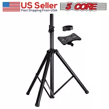 5Core 4ft Speaker Stand Tripod DJ PA Pro Audio Pole Mount Monitor Upto 26"-48"