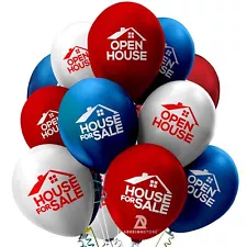 House for Sale Balloons - Open House Balloons for Real Estate - Realtor Metal...