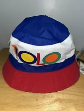 Ralph Lauren polo bucket hat cap reversible S/M