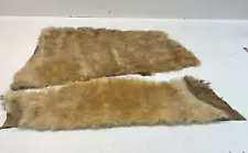 Genuine Lambskin Baby Sheepskin Wool Rug Hides 2 pieces