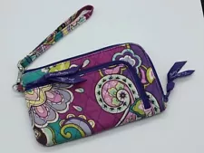 SALE! Vera Bradley Zip Wristlet/ Wallet "Heather" Organizer Purse Clutch