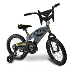 Batman 16 Inch Bike for Kids | Detachable Training Wheels for Safety and Bala...