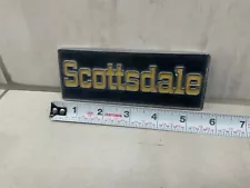 1973-1980 Chevy Squarebody Truck Scottsdale 20 Fender Emblem Badge 349691 (For: 1980 Chevrolet Scottsdale)