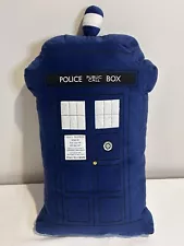 Dr Who Tardis Police Public Call Phone Booth Plush Pillow Blue 20”