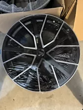 2019-2025 AUDI Q8 SQ8 SQ7 Q7 OEM 22 INCH RIMS 4MN 4M8601025CP BLACK OPTIC WHEELS