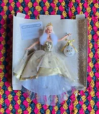 Special 2000 Edition Celebration Barbie Blonde Hair Gold Sparkle Dress No Box