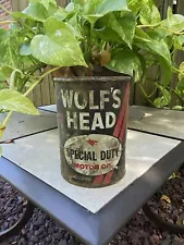 Wolf’s Head Motor Oil can, Special Duty