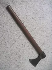 VINTAGE ORIGINAL THROWING AXE TOMAHAWK SIGNED H&B 19 1/2" LONG NICE CONDITION