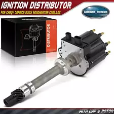 Ignition Distributor w/ Cap & Rotor for Chevy Caprice Buick Roadmaster Cadillac (For: 1991 Chevrolet Caprice Classic)