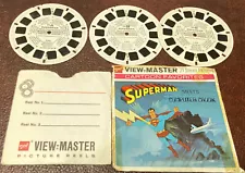 STAR TREK/SUPERMAN SAWYER 584-1,2,3 SCARCE 1974, 1970 VIEW-MASTER VG cond!!!!