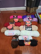 Red Heart Super Saver Yarn Baby Lot Vtg