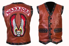 The Warriors Movie Stylish Vest Leather Jacket Bike Riders Halloween Costume