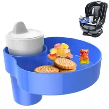 Car Seat Snack Tray: Travel Tray for Kids Carseat Cup Holder with Food Trays,...