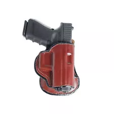 PADDLE LEATHER HOLSTER FOR SIG SAUER P290. OWB PADDLE ADJUSTABLE CANT.