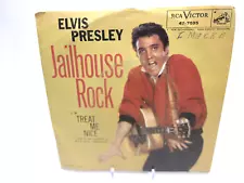 1957 Elvis Presley RCA Victor Records 47-7035 PS Jailhouse Rock 45 RPM VG/VG