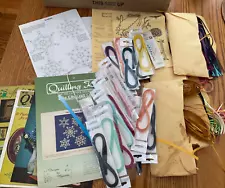 Quilling Supplies 31 Juya Packs & Vintage Paper plus Quilling Pattern Books