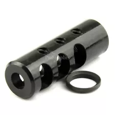 6.5 Creedmoor Competition Muzzle Brake 5/8x24 TPI Thread With Crush Washer