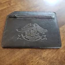 Harley Davidson Black Leather Card Case