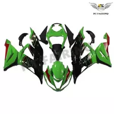 NTU Injection Green Black ABS Fairing Fit for Kawasaki Ninja 2013-2018 ZX6R a044