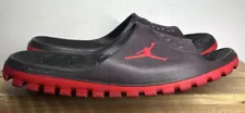 NIKE SOLAR SOFT SUPERFLY AIR JORDAN SLIDES RED ON PURPLE MENS SZ 12