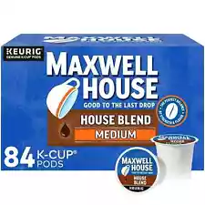 Maxwell House House Blend Medium Roast K-Cup Coffee Pods 84 Pods