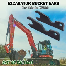 Quick Change Tach Attach Bucket Ears Attachment For Kubota KX080 KX 080 80 STEEL