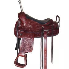 New Listing19HS Hilason Custom Designed Rare Western Trick Riding Saddle Mahogany