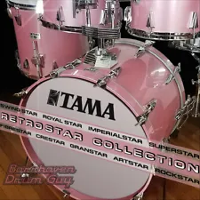 TAMA Retro/Vintage Repro, BLACK Vinyl Decal, (Various Models) for Bass Drum Head